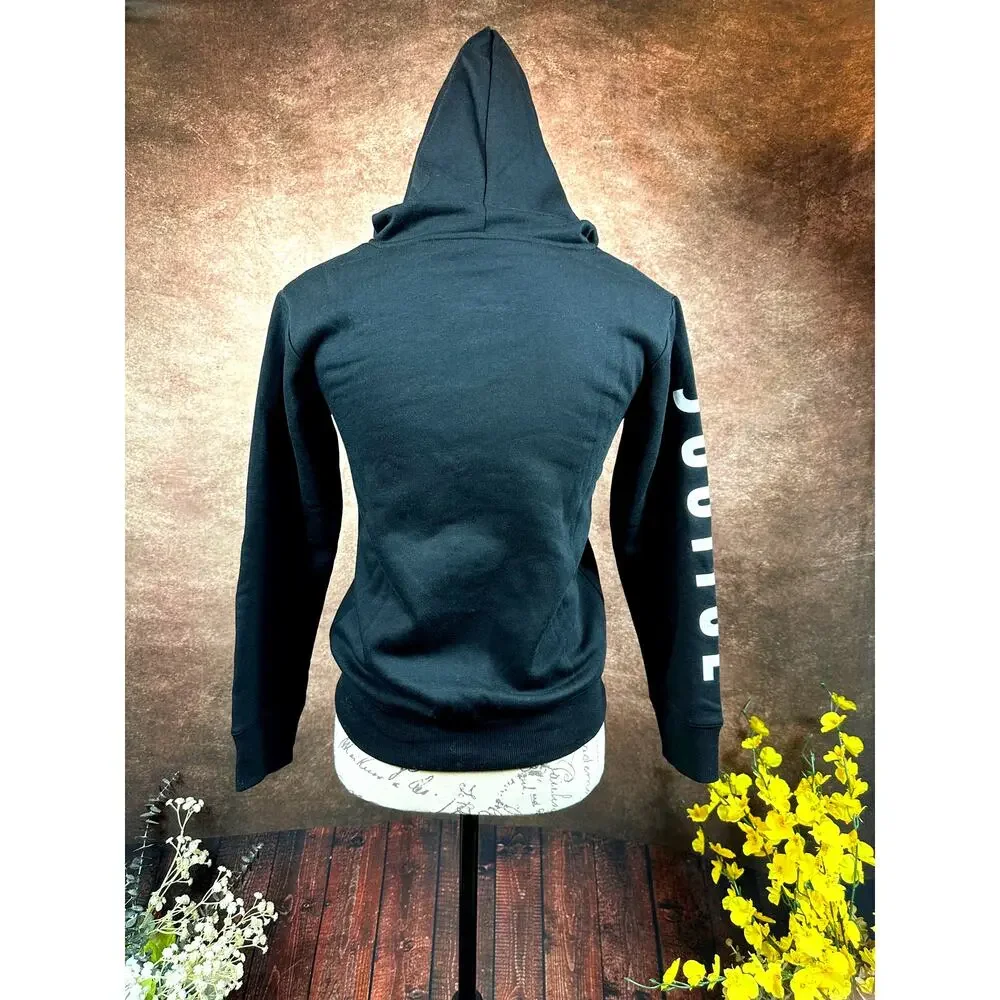 Justice Candy Graphic Zip-Up Hoodie - Girls Size M (10)